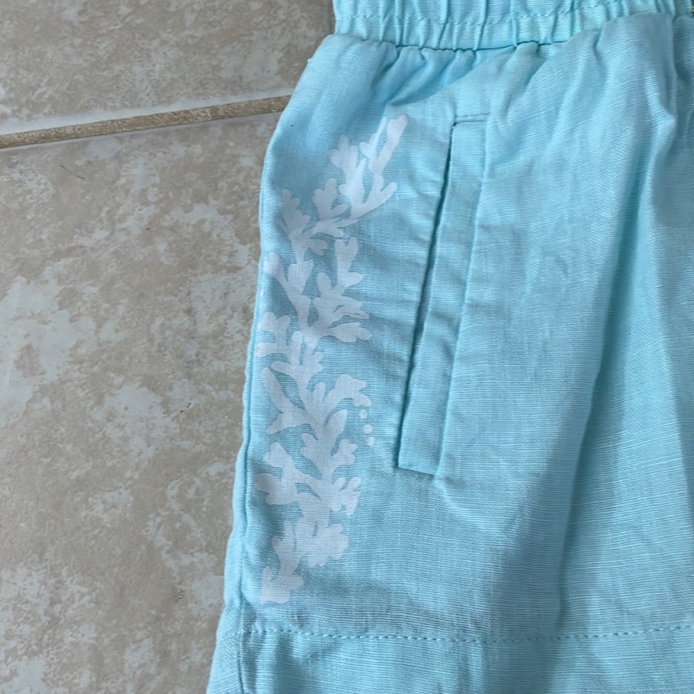 Lilly Pulitzer Light Blue Linen Shorts - Picture 4 of 9